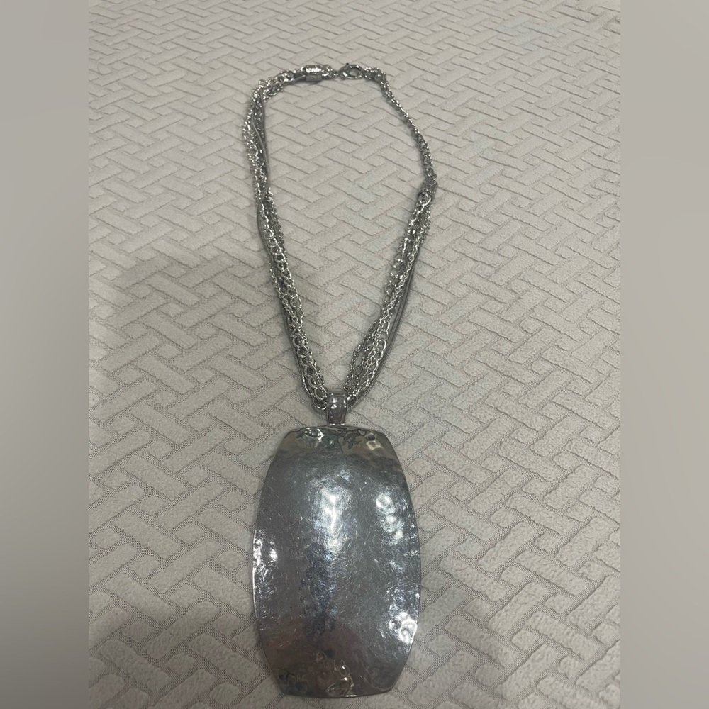 Chico's Silver Statement Necklace